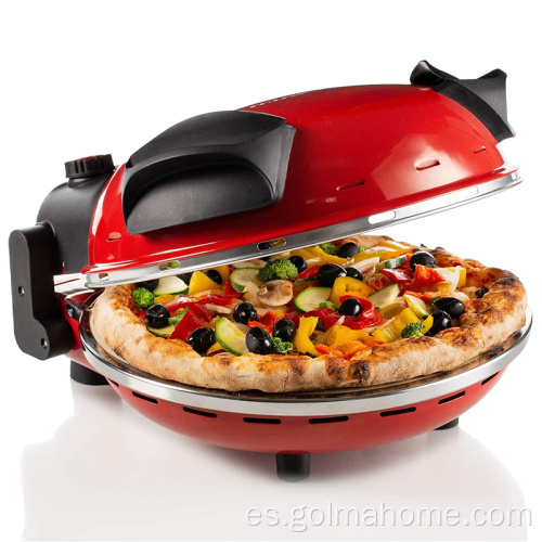 Horno de pizza eléctrico con temporizador de 30 minutos